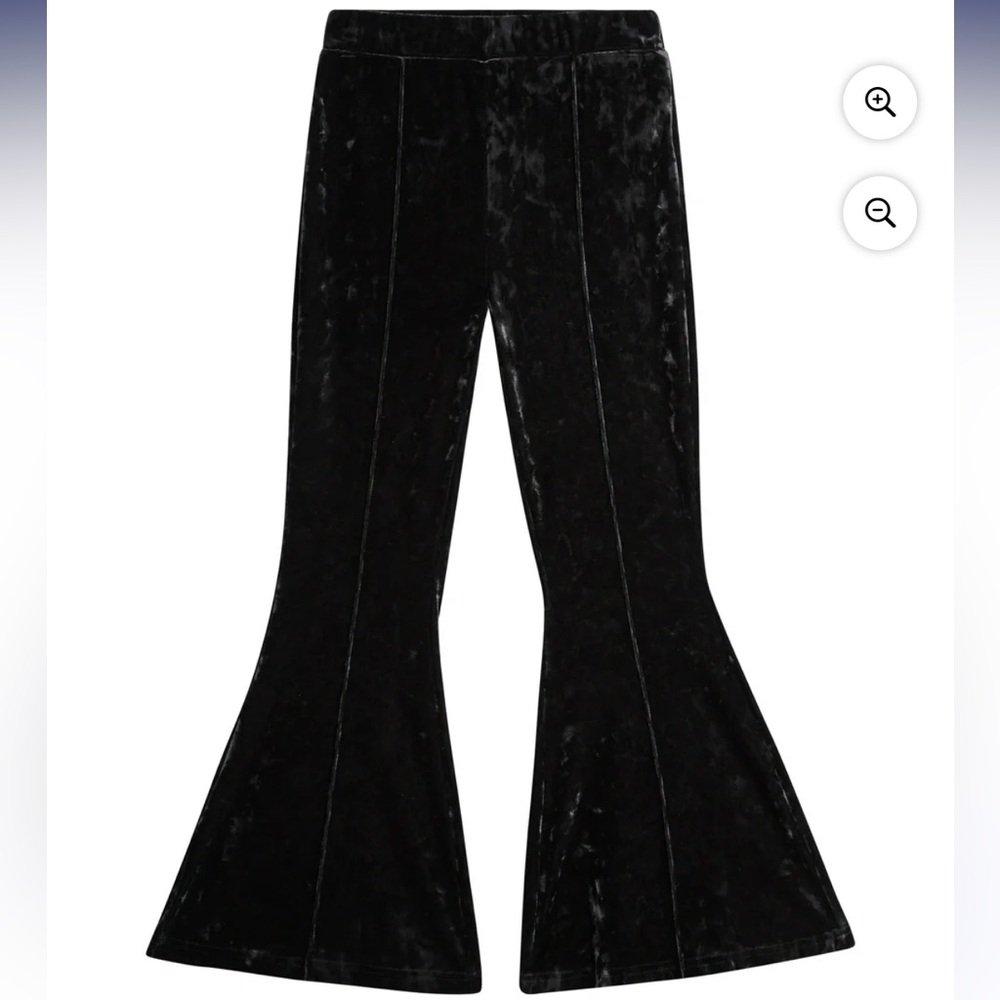 Jessica Simpson Black Velvet Flare Pants, NWT